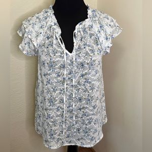 By The River Brand Sheer Floral Blouse Size Medium from Savannah Sevens